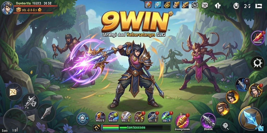 Tampilan gameplay menarik dalam 9WIN dengan banyak karakter dan strategi.