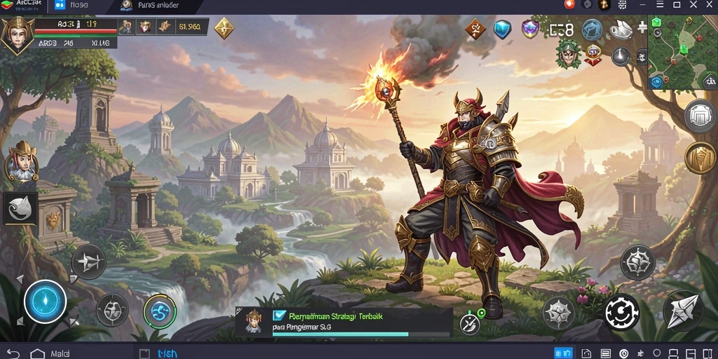 Screenshot gameplay ABC33 menunjukkan para pemain sedang berstrategi untuk membangun kerajaan.