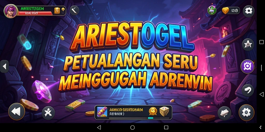 Screenshot gameplay ARIESTOGEL yang menunjukkan petualangan mendebarkan.