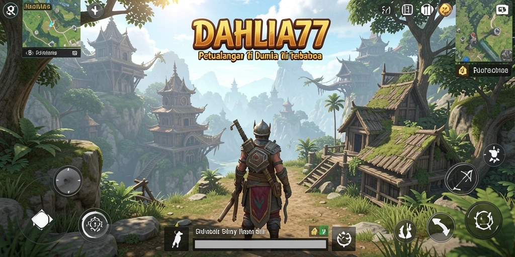 Screenshot gameplay DAHLIA77 yang menampilkan petualangan seru di dunia terbuka.