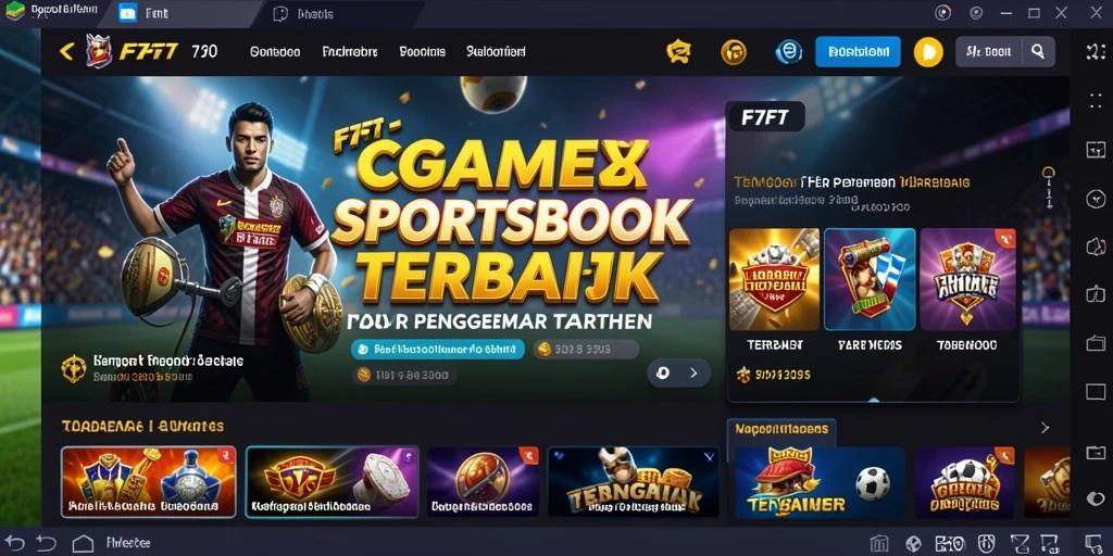 Tampilan gameplay yang menarik dari aplikasi Sportsbook F7F7.