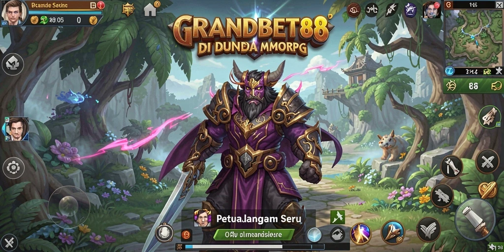 Tampilan gameplay seru di dunia MMORPG.