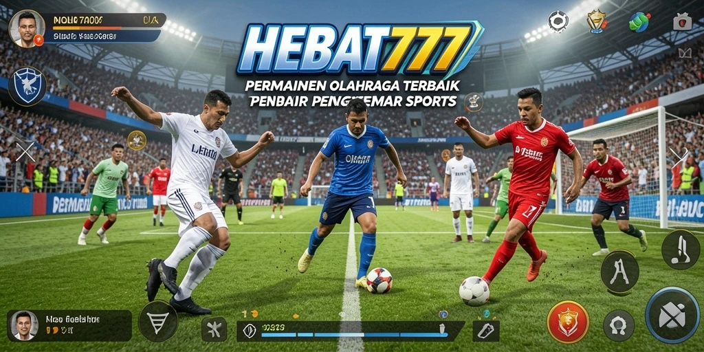 Screenshot gameplay HEBAT777 menunjukkan pertandingan olahraga yang intens.