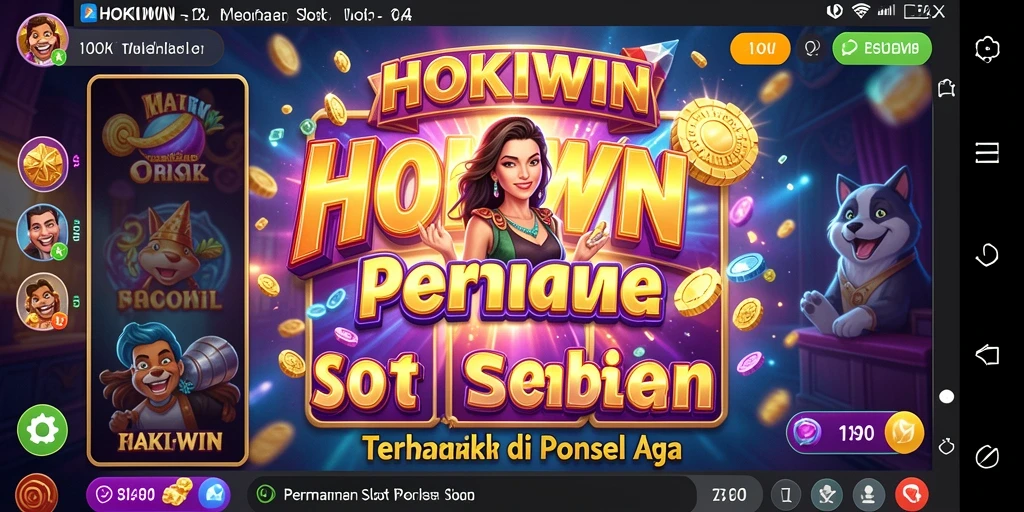 Screenshot HOKIWIN menampilkan gameplay slot yang seru dan menggembirakan.