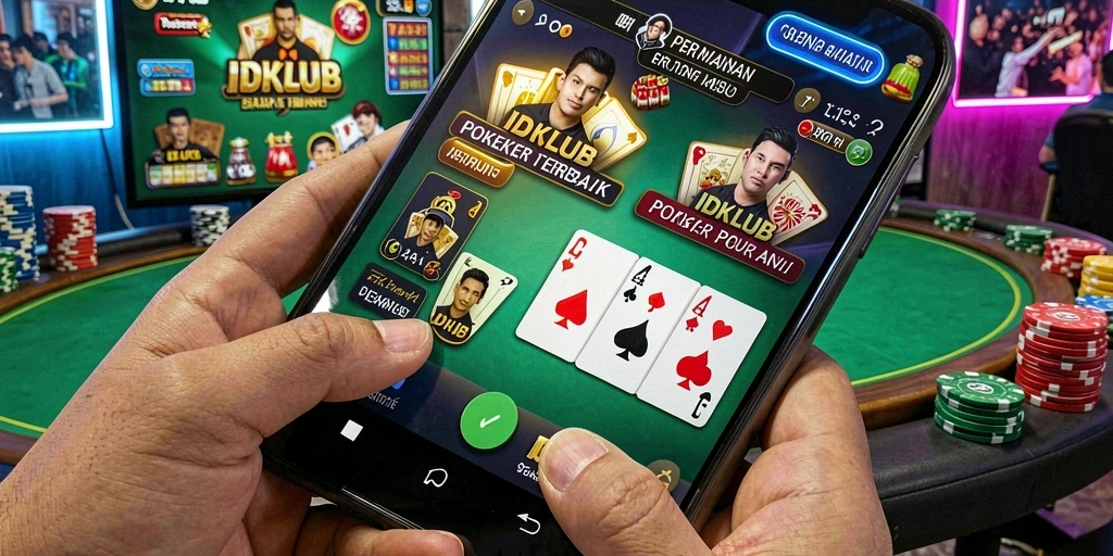Tampilan gameplay poker yang menarik di IDKLUB.