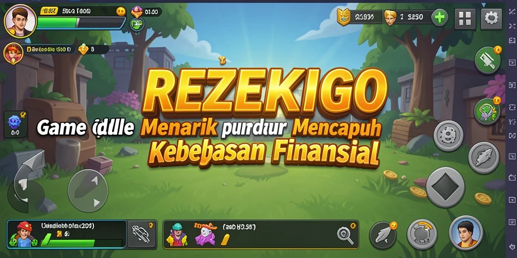 Tampilan gameplay seru di REZEKIGO dengan elemen Idle.