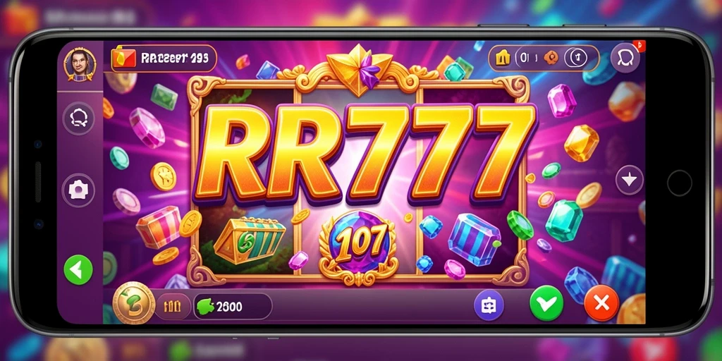 Tampilan gameplay Slot yang menarik dan penuh warna di RR777.
