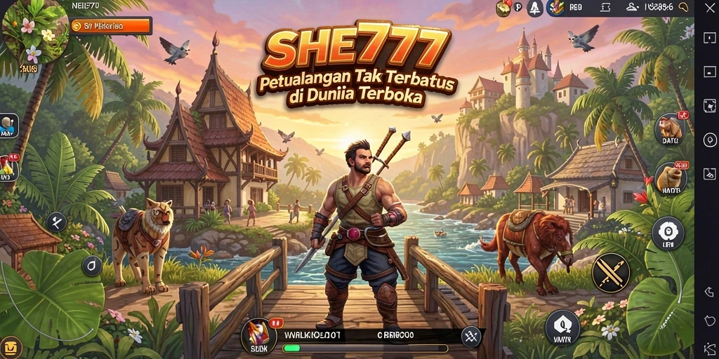 Gameplay menarik di dunia terbuka SHE777 yang imersif.