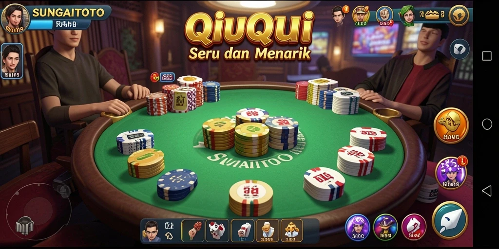 Tampilan gameplay QiuQiu yang seru di SUNGAITOTO.