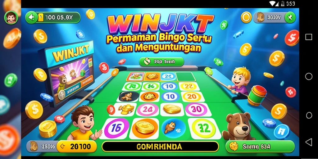 Tampilan gameplay Bingo yang mengasyikkan di WINJKT.