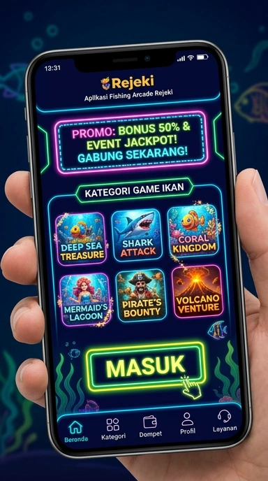 Tampilan antarmuka rejeki yang intuitif dan ramah pengguna.